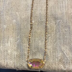 Kendra Scott Gold Necklace with Multicolor Gem